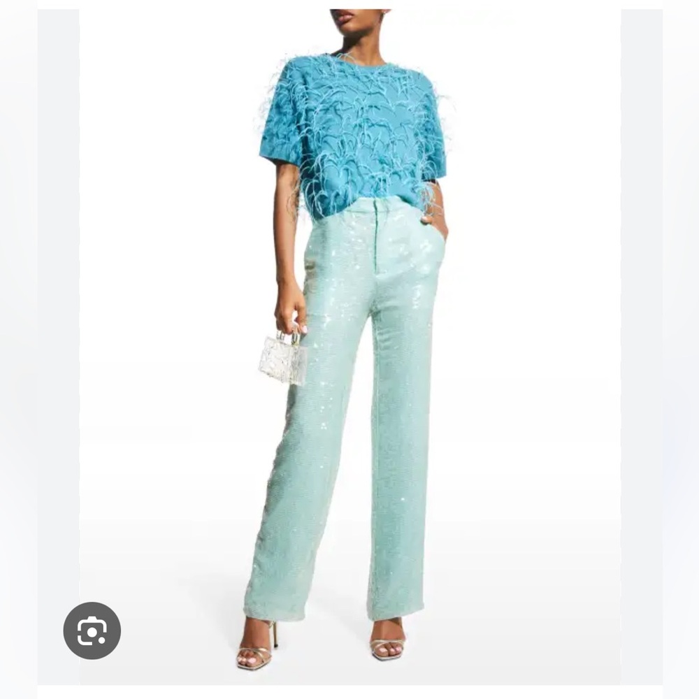 Lapointe Sequined pants. Low waisted, size 8, NWT